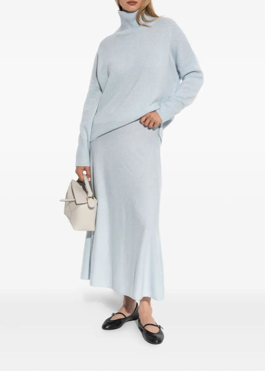 Heidi Turtleneck Sweater in Horizon Blue