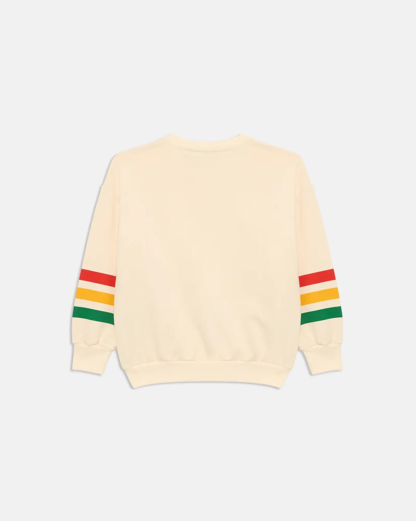 Bear Stripe Sweatshirt in Cream