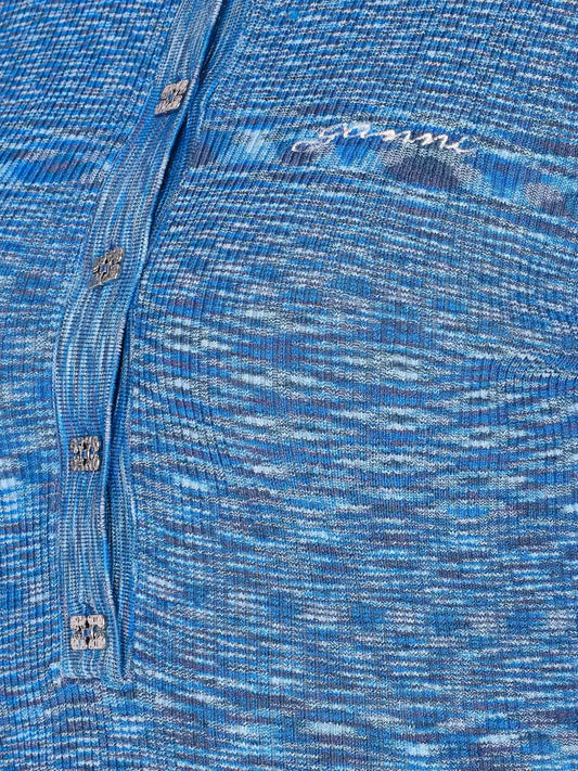 Spacedyed Polo in Egret