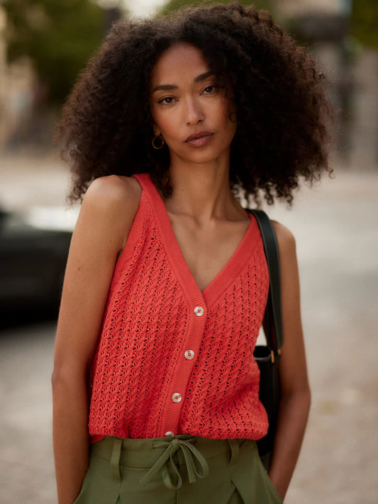 Alessia Knit Tank in Summer Fig