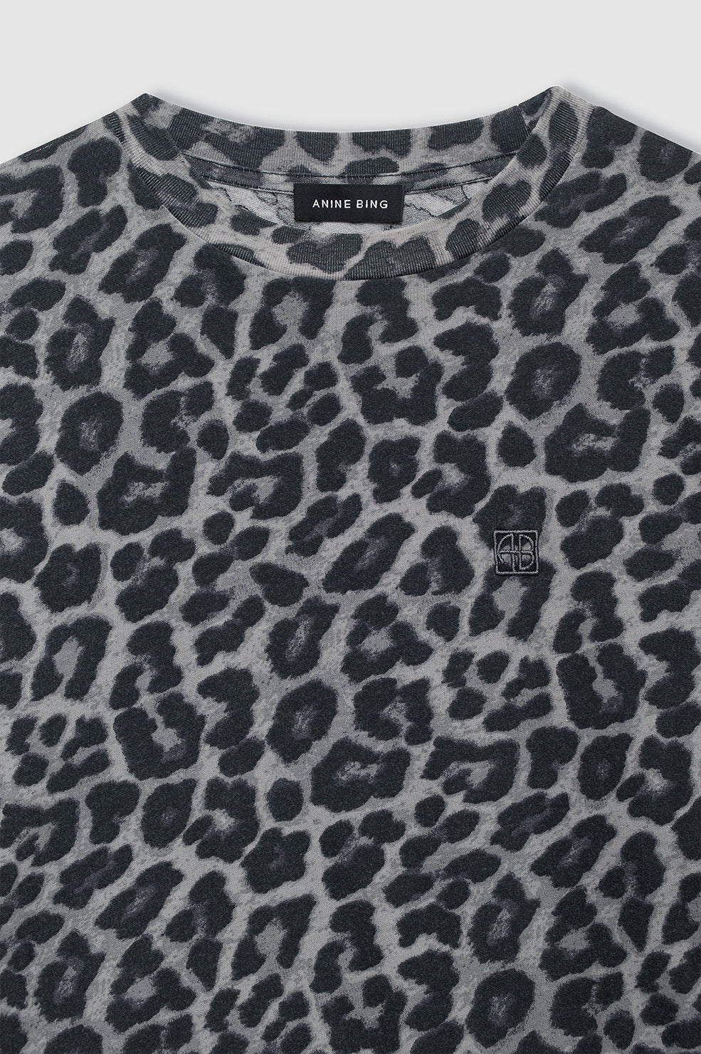 Cohen Tee in Grey Leopard