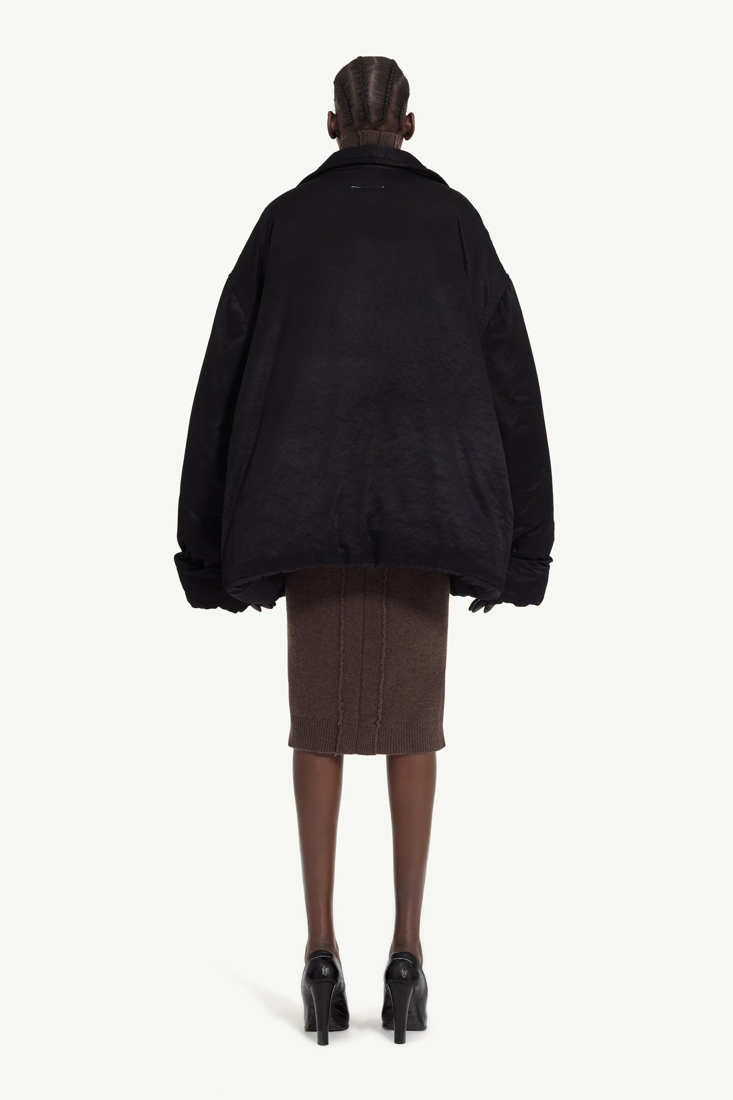 Oversized Padded Jacket in Black