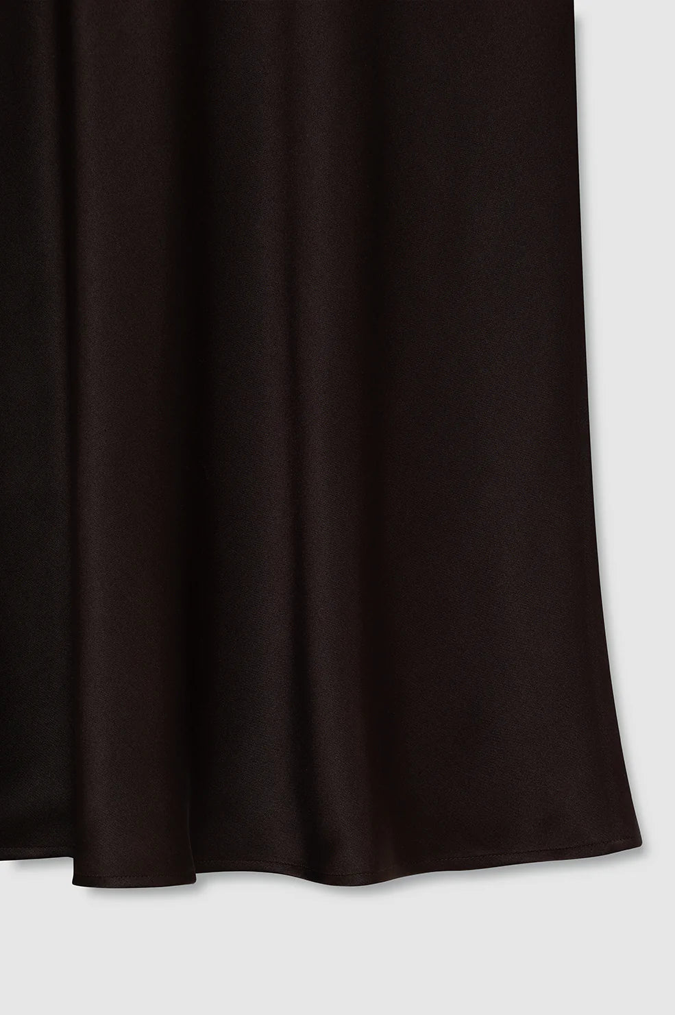 Bar Silk Skirt in Brown