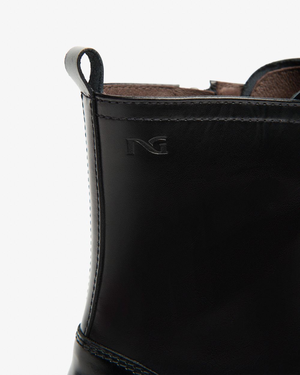 Lace Up Combat Boot in Black