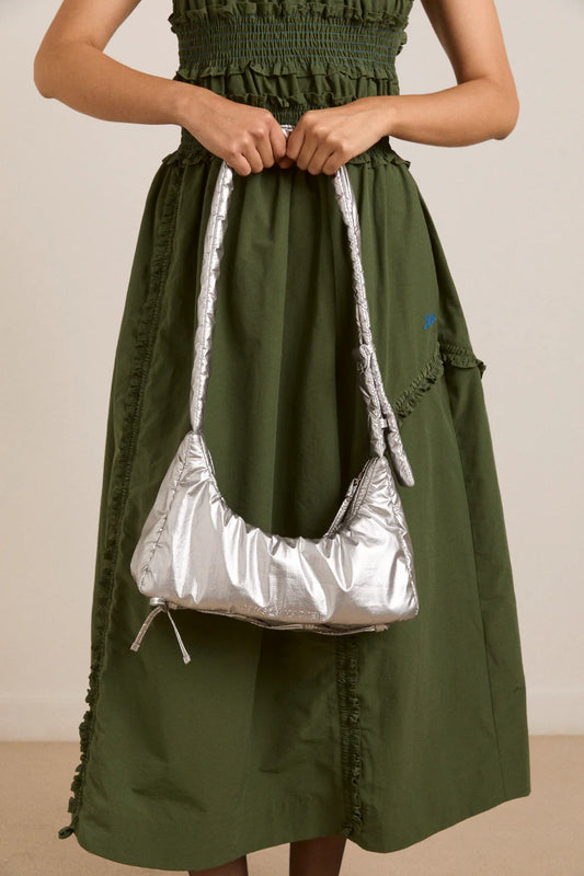 Puffy Saz Bag in Silver