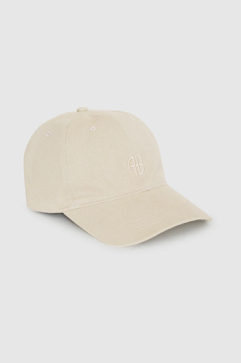 Jeremy Baseball Cap in Beige Wool