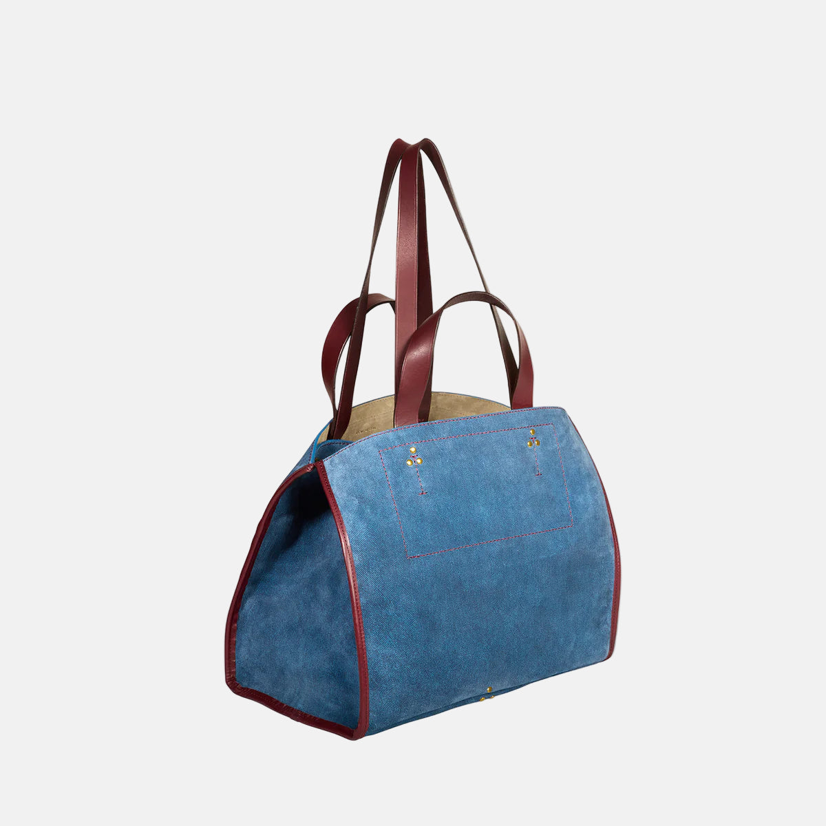 Leon M Bag in Split Suede Jeans
