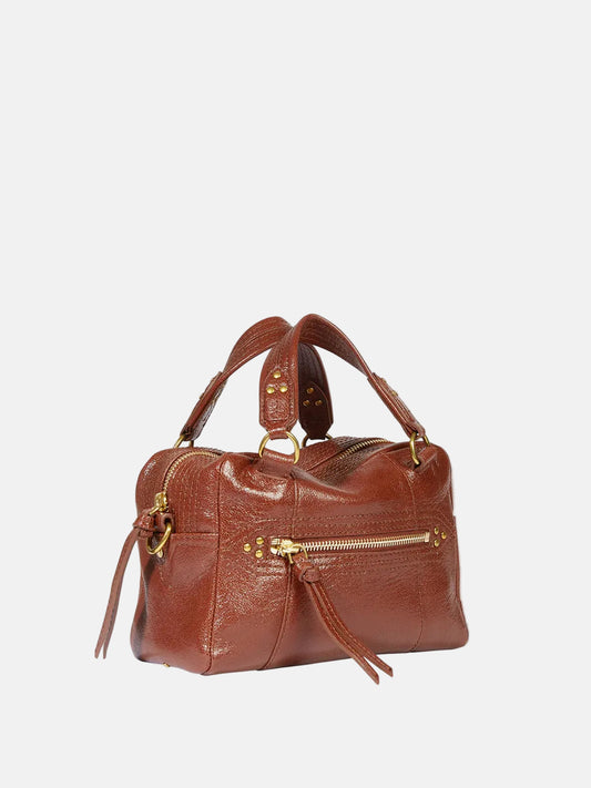 Lucky Bowling Mini in Goatskin Brown