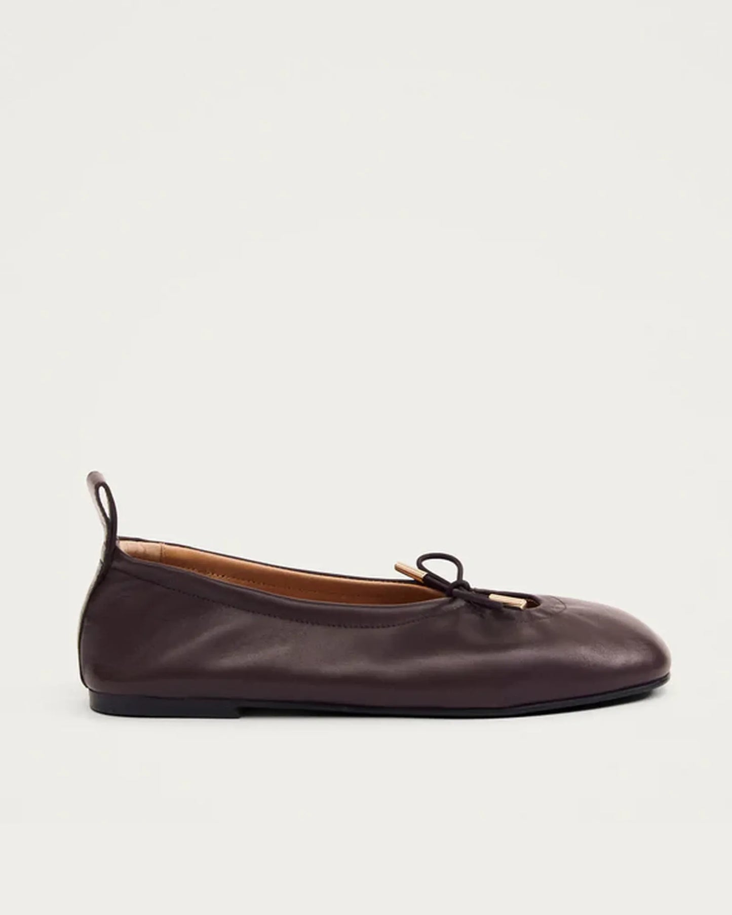 Rosalind Ballet Flats in Brown Leather