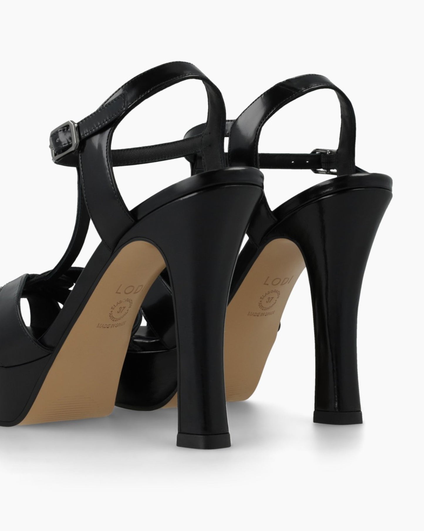 Taran Platform Heel in Black