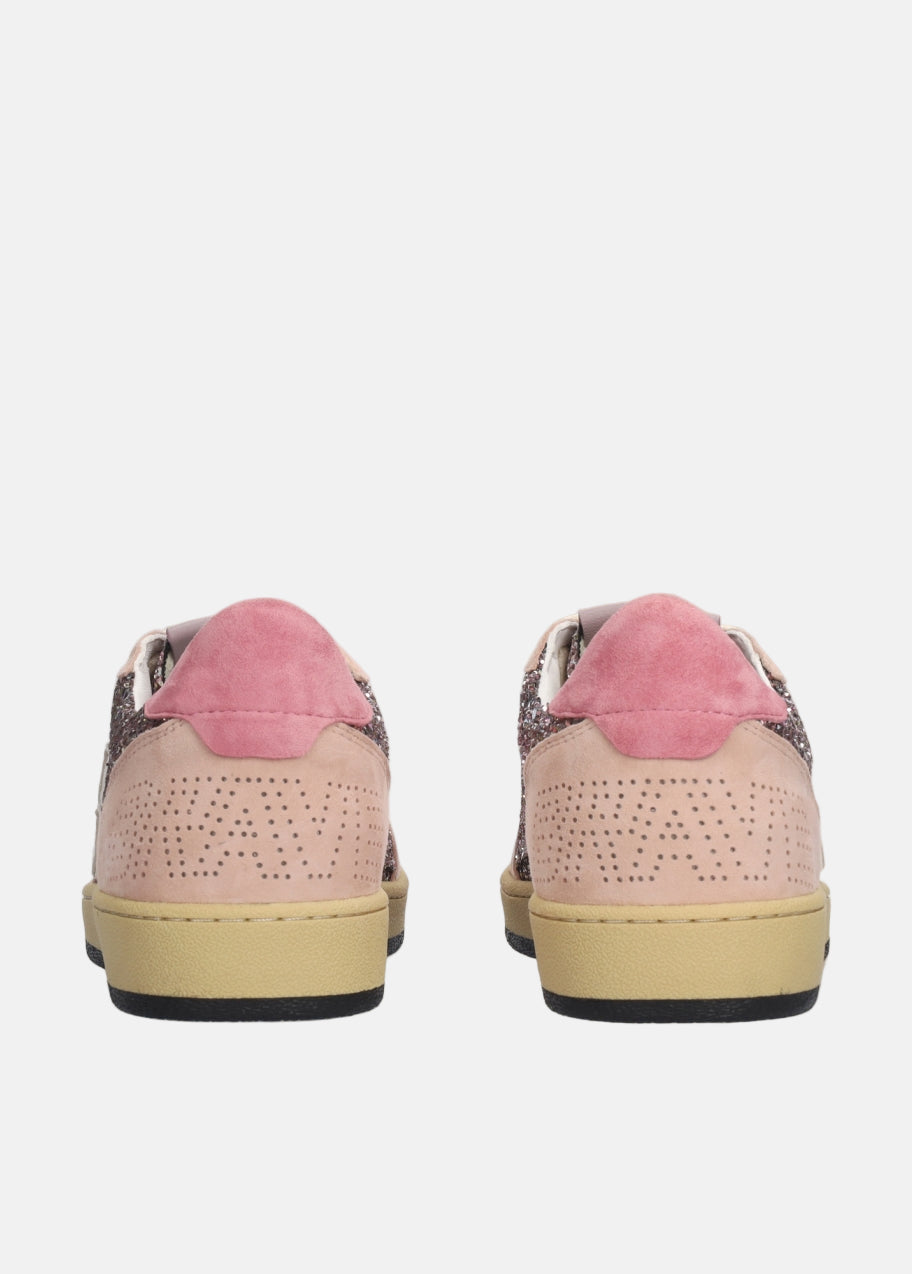 Gamin Sneakers in Glitter Pink