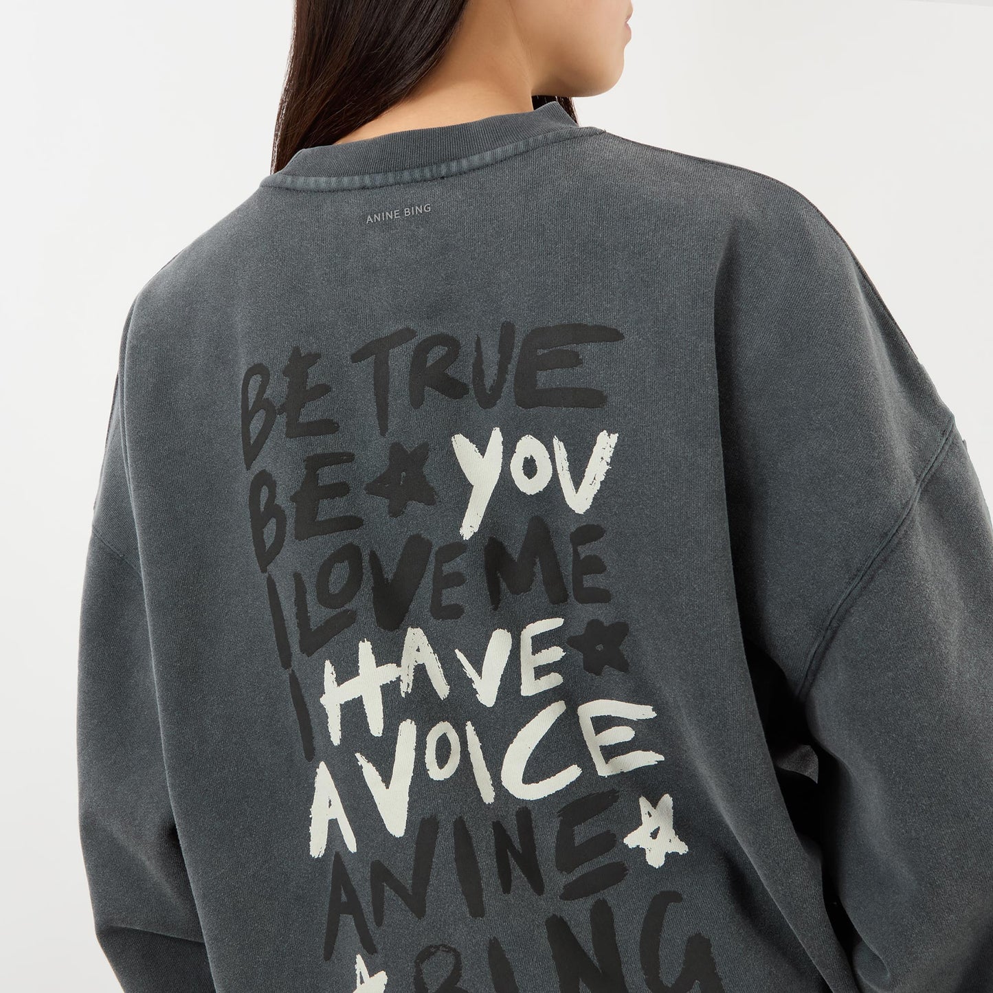 Miles Empowerment Sweatshirt in Washed Black