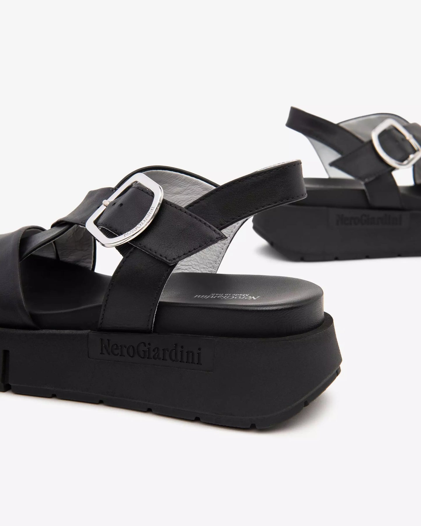 Criss Cross Sandal in Black