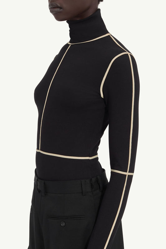 Long Sleeve Top in Black