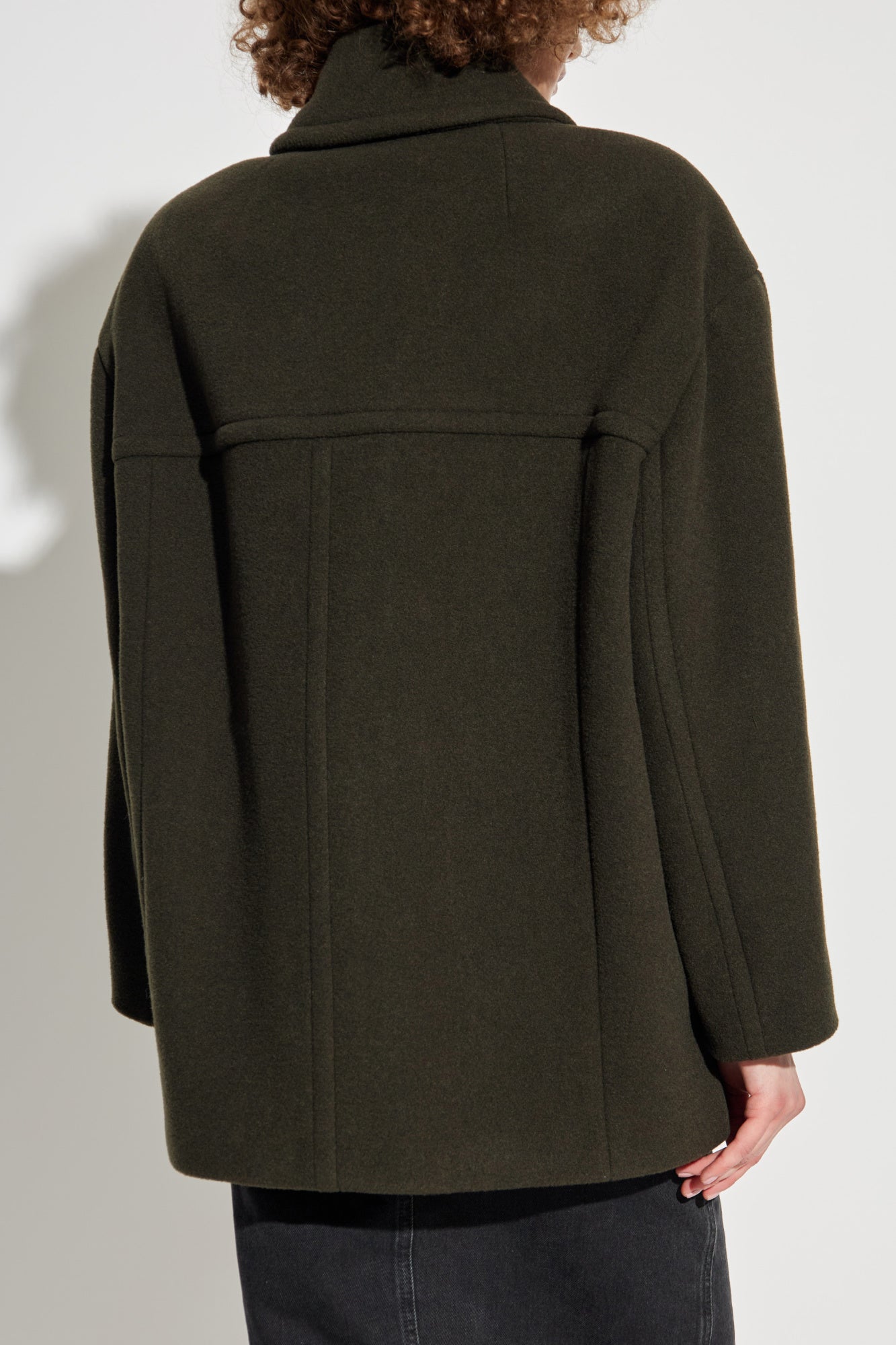 Fiby Coat in Dark Khaki