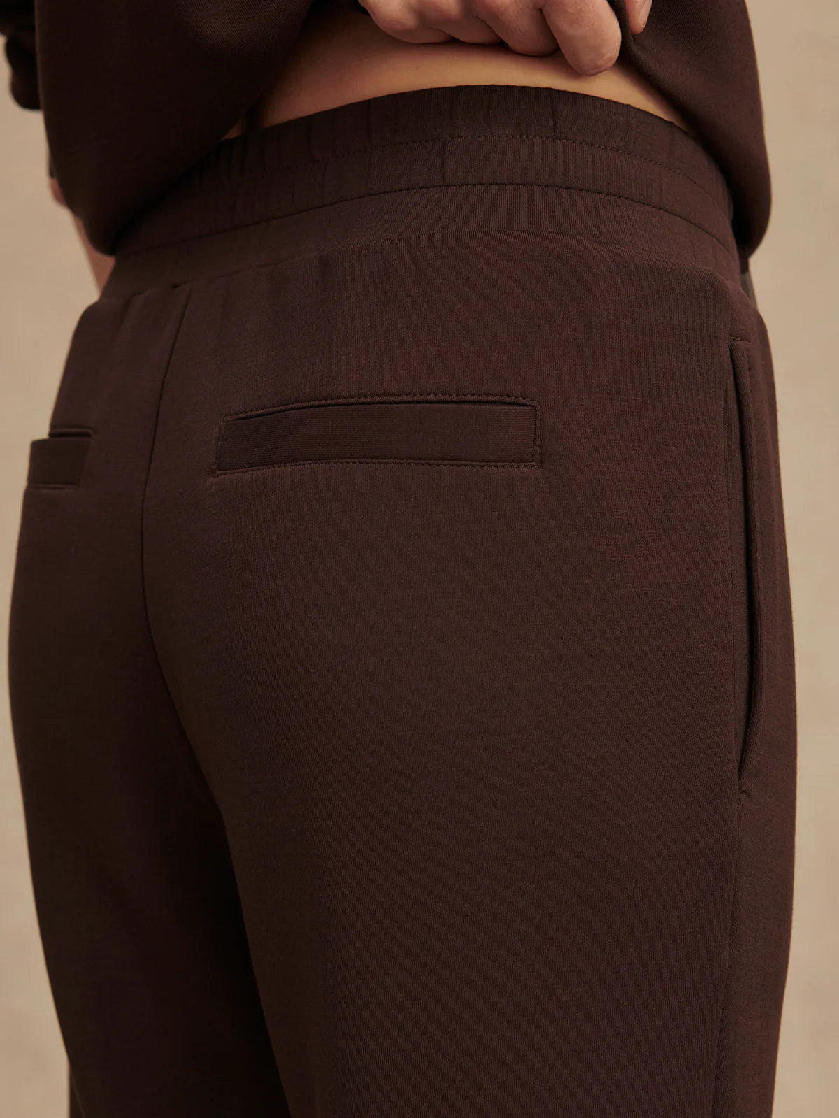 The Slim Cuff Pant 25" in Coffee Bean