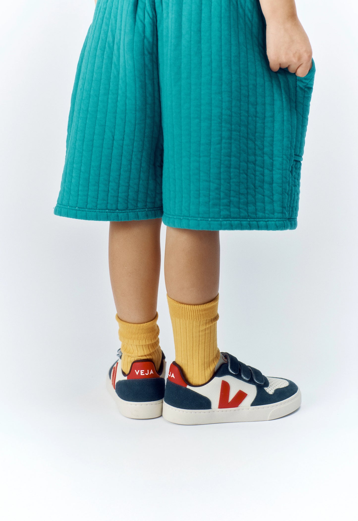 Small V-10 Leather Pure Pekin Nautico Sneakers