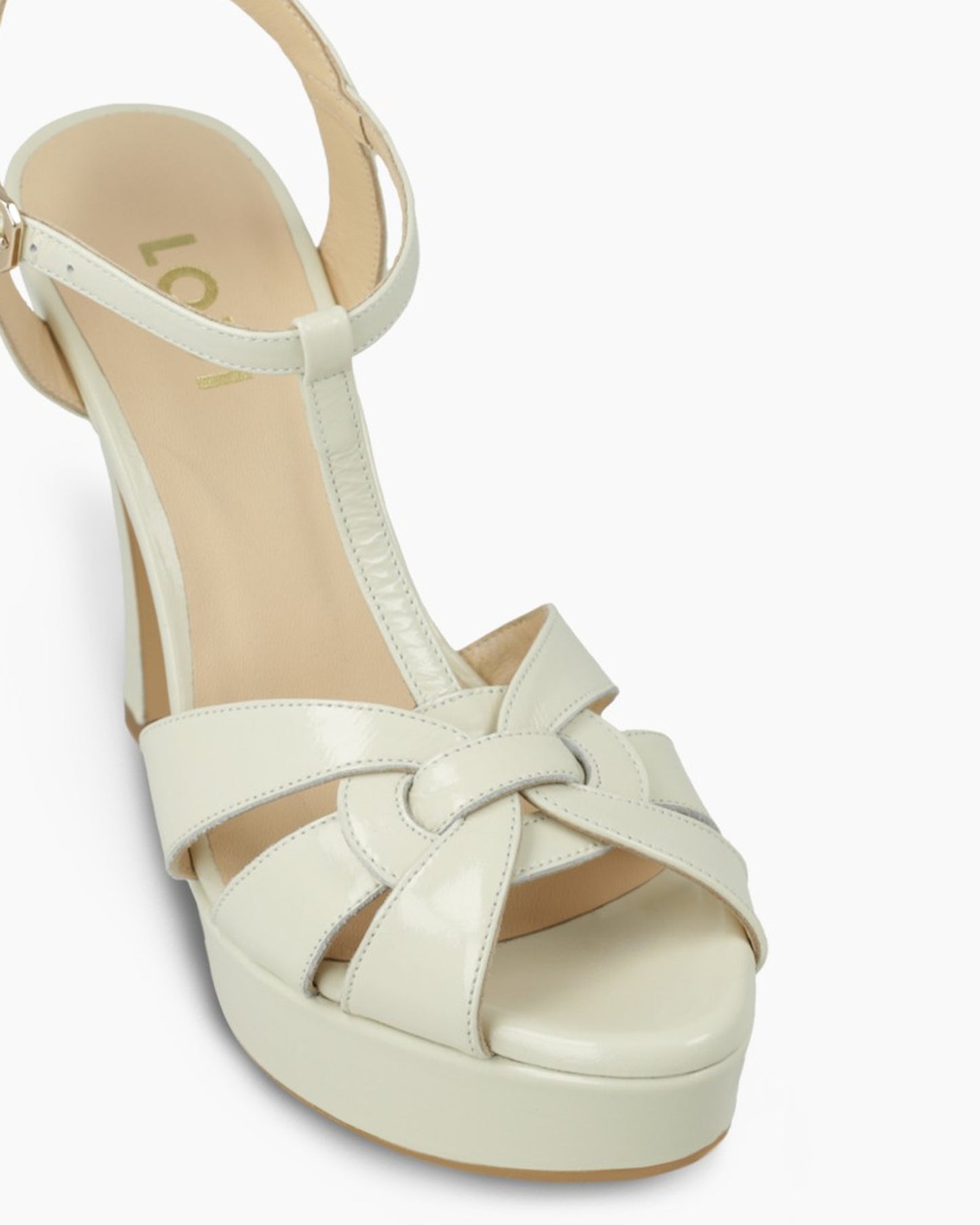 Taran Platform Sandal in Cream