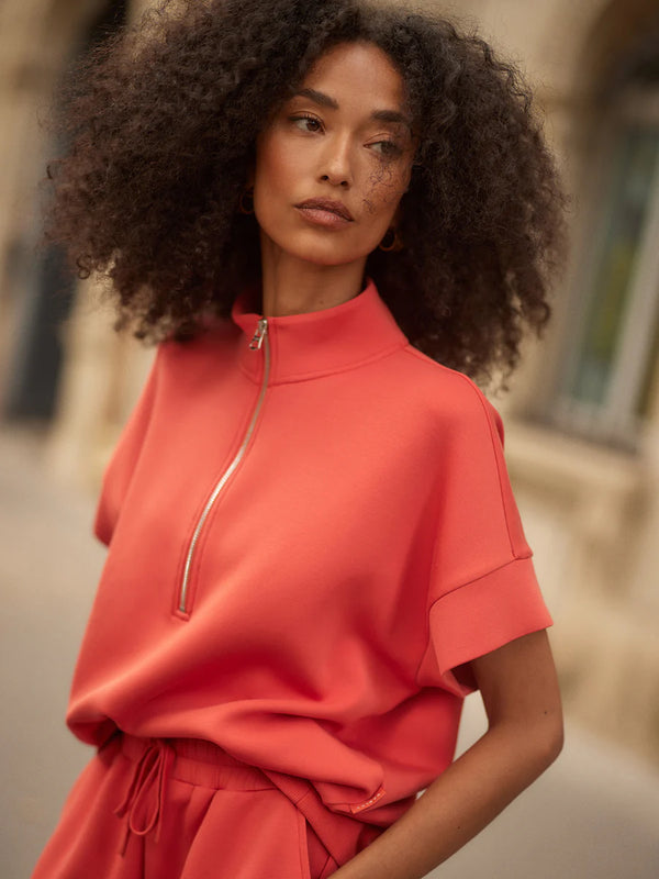 Ritchie Short Sleeve Sweat in Summer Fig