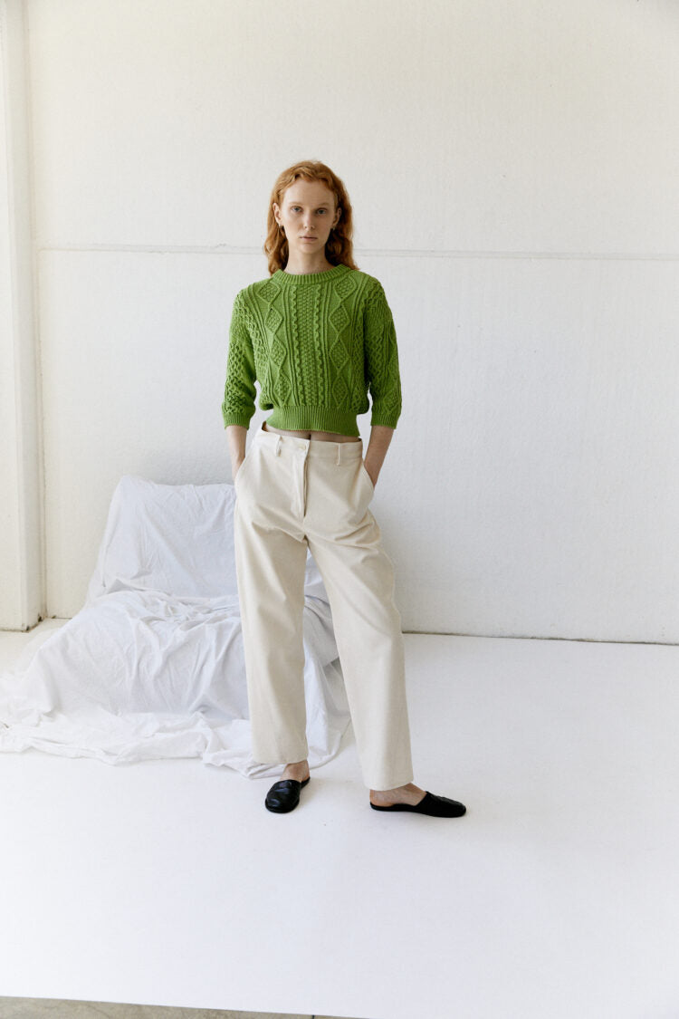 Stella knit sweatshirt - green - Avn
