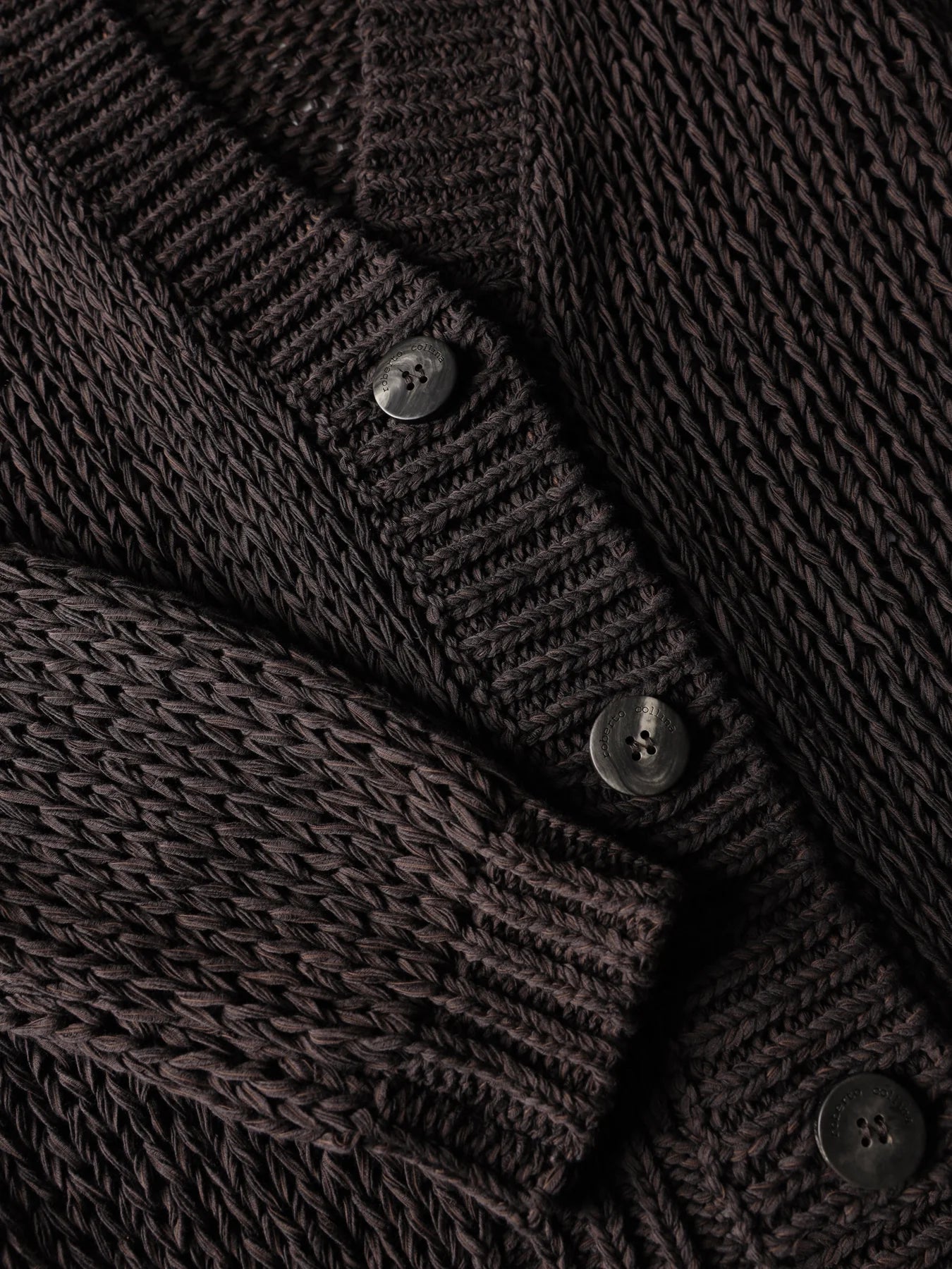 Boxy Cardigan in Brown