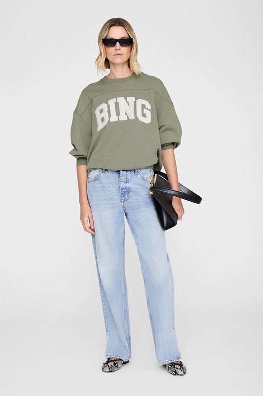 Trenton Sweatshirt Bing in Washed Olive