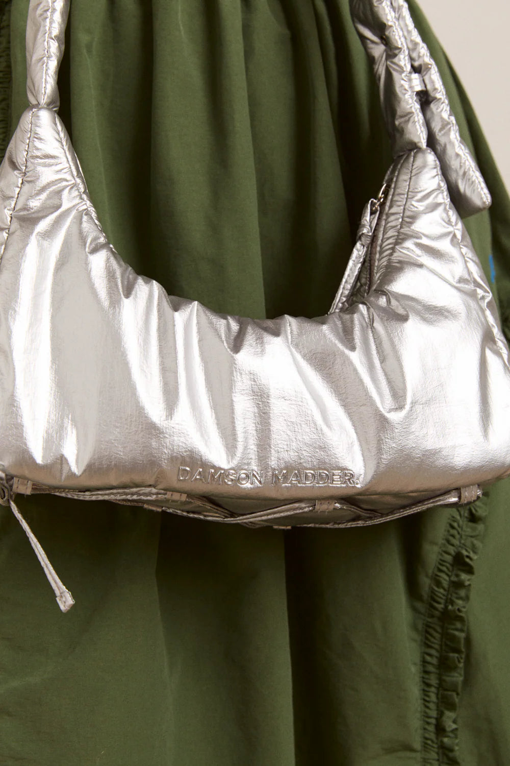Puffy Saz Bag in Silver