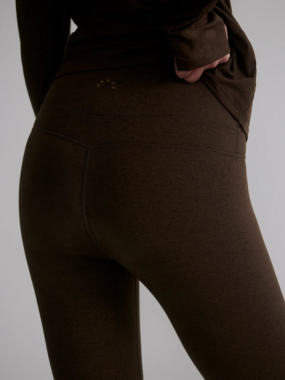 Always Warm Base Layer Leggings in Deep Chocolate Marl