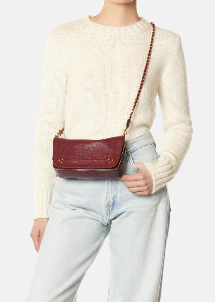 Bobi S Bag in Goatskin Bordeaux