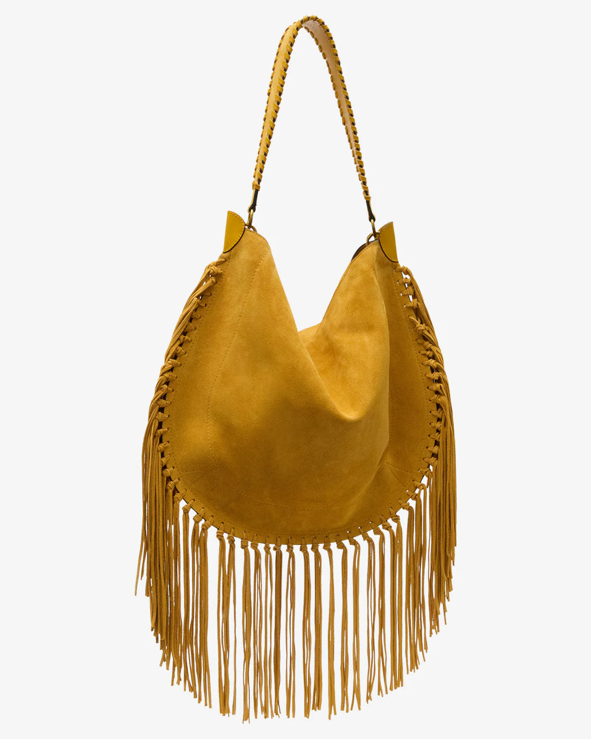 Oskan Hobo Soft Shoulder Bag in Saffron