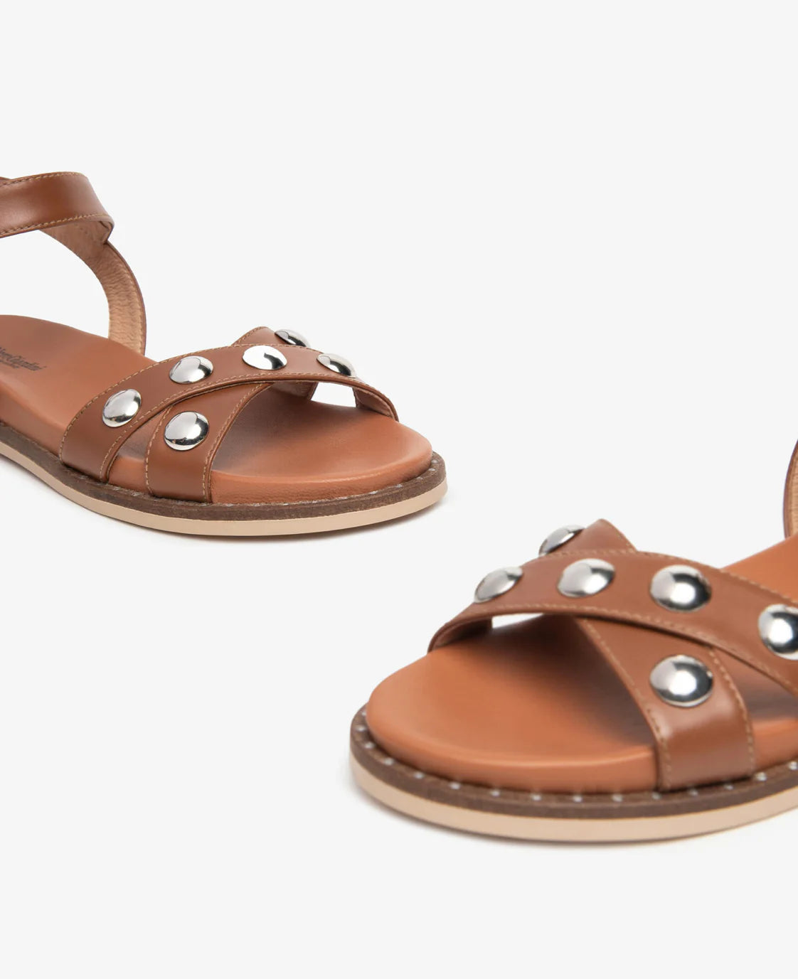 GLADIATOR SANDAL IN TAN-NERO GIARDINI