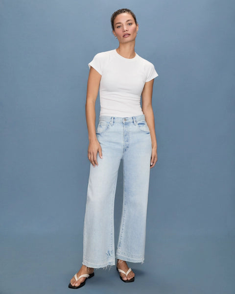 Arellia Ankle Barrel Leg Jean in Fernanda