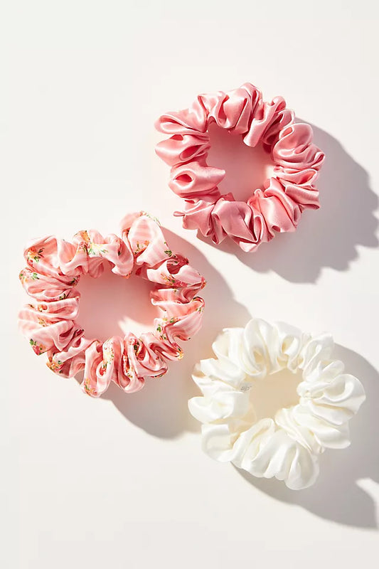 Large Scrunchie Set Of 3 Petal