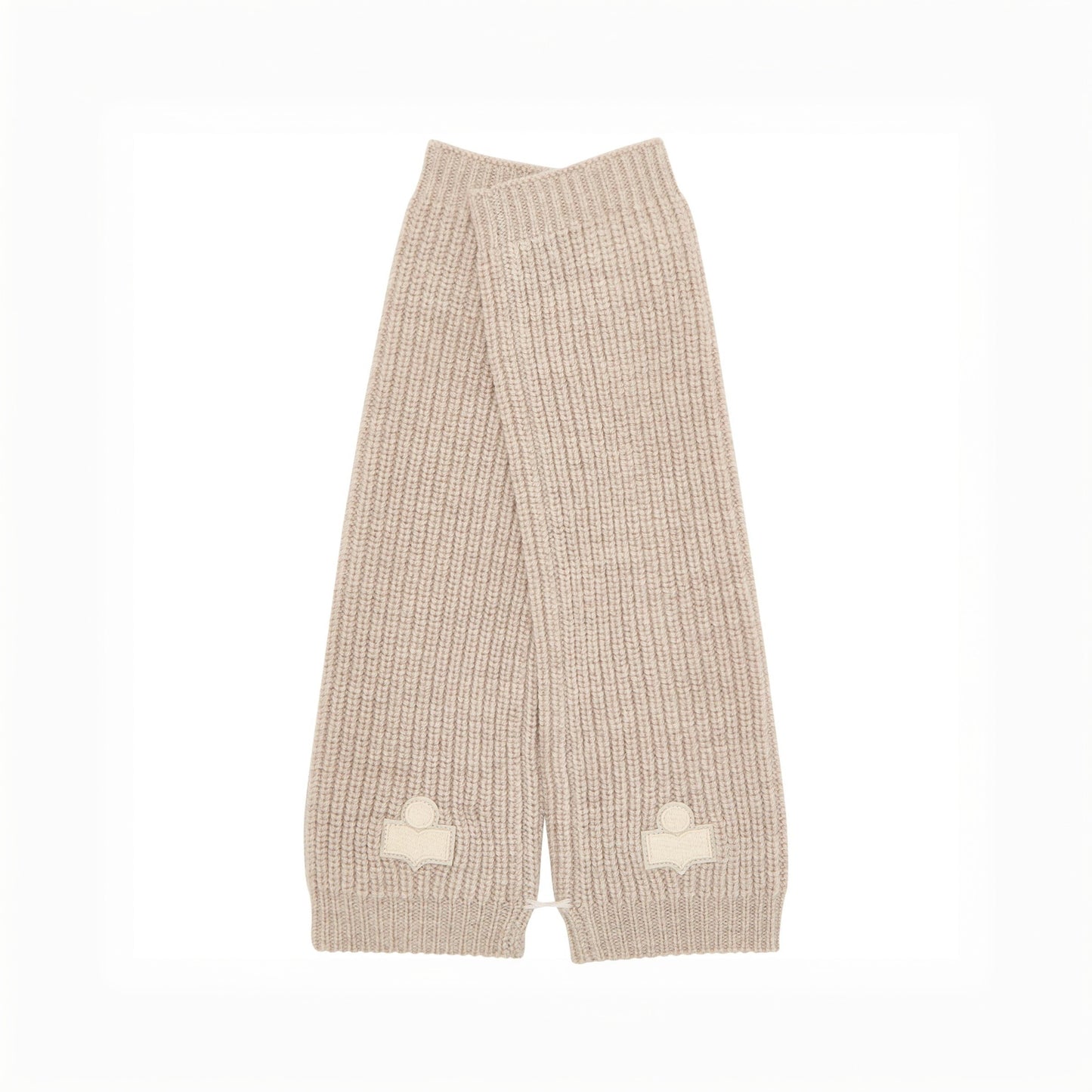 Enos Logo Hand Warmers in Light Beige