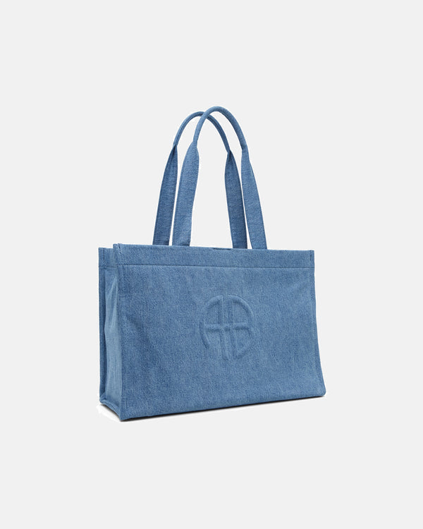 Lara Tote Bag in Cascade Blue