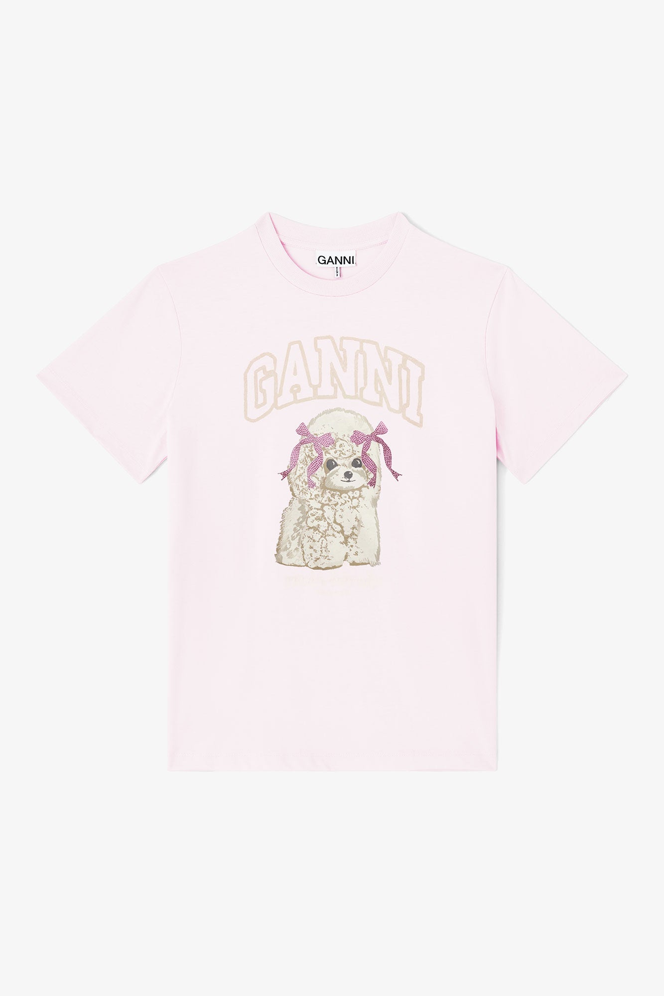 Poodle T-shirt in Chalk Pink