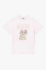 Poodle T-shirt in Chalk Pink