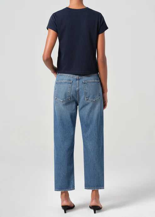 90s Crop Jeans in Blue Essence