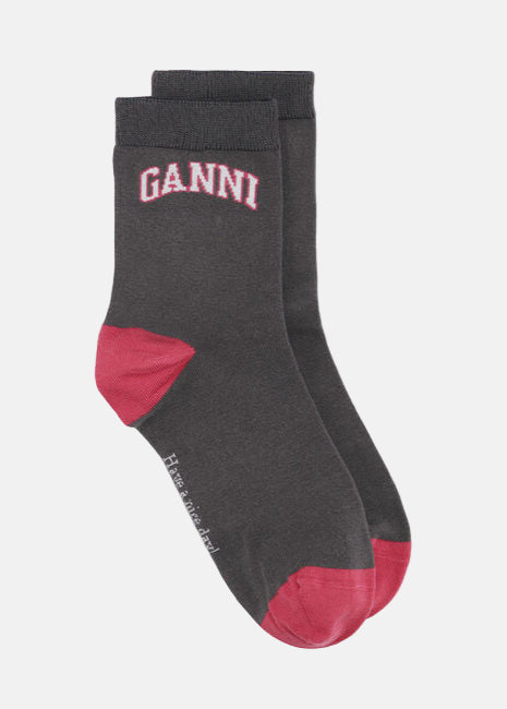 Printed Socks in Phantom