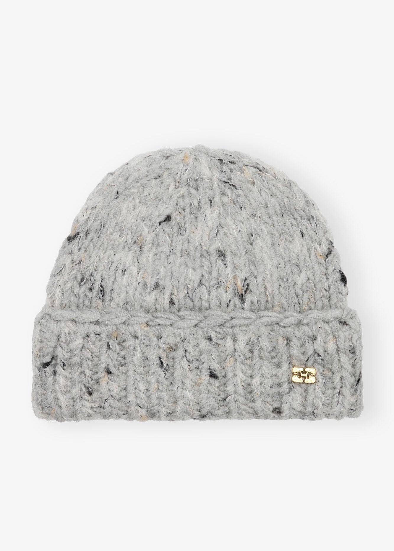 Chunky Marled Handknit Beanie in Paloma Melange