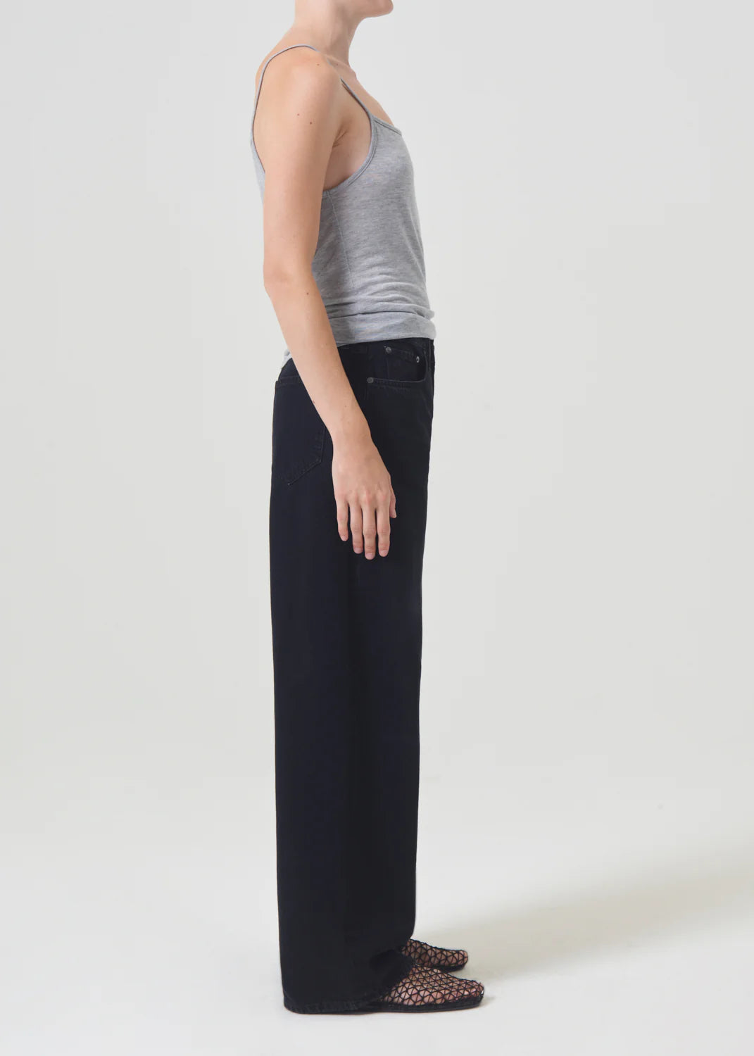 Low Slung Baggy Jeans in Crushed