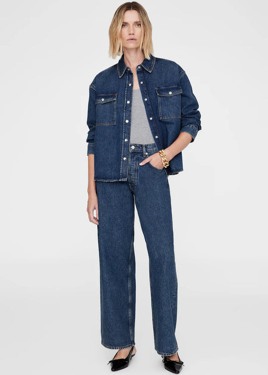 Paxton Shirt in Sea in Blue