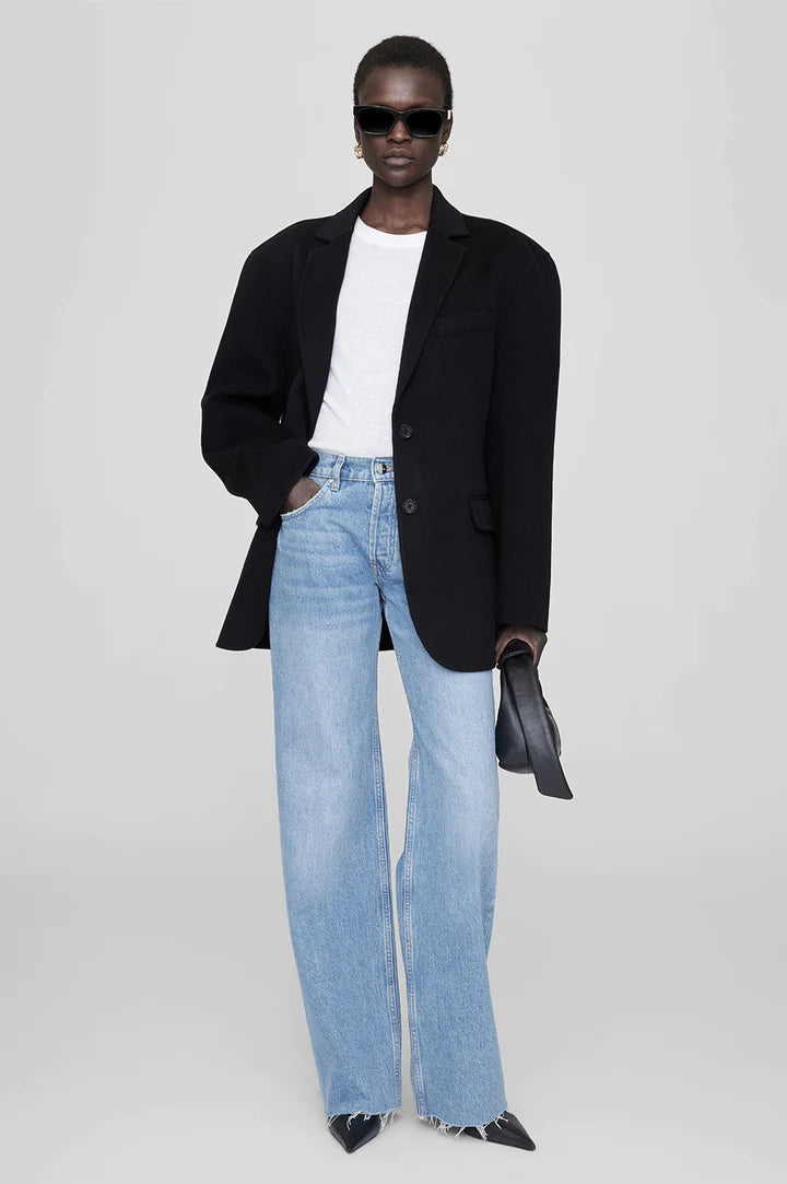QUINN BLAZER BLACK - ANINE BING