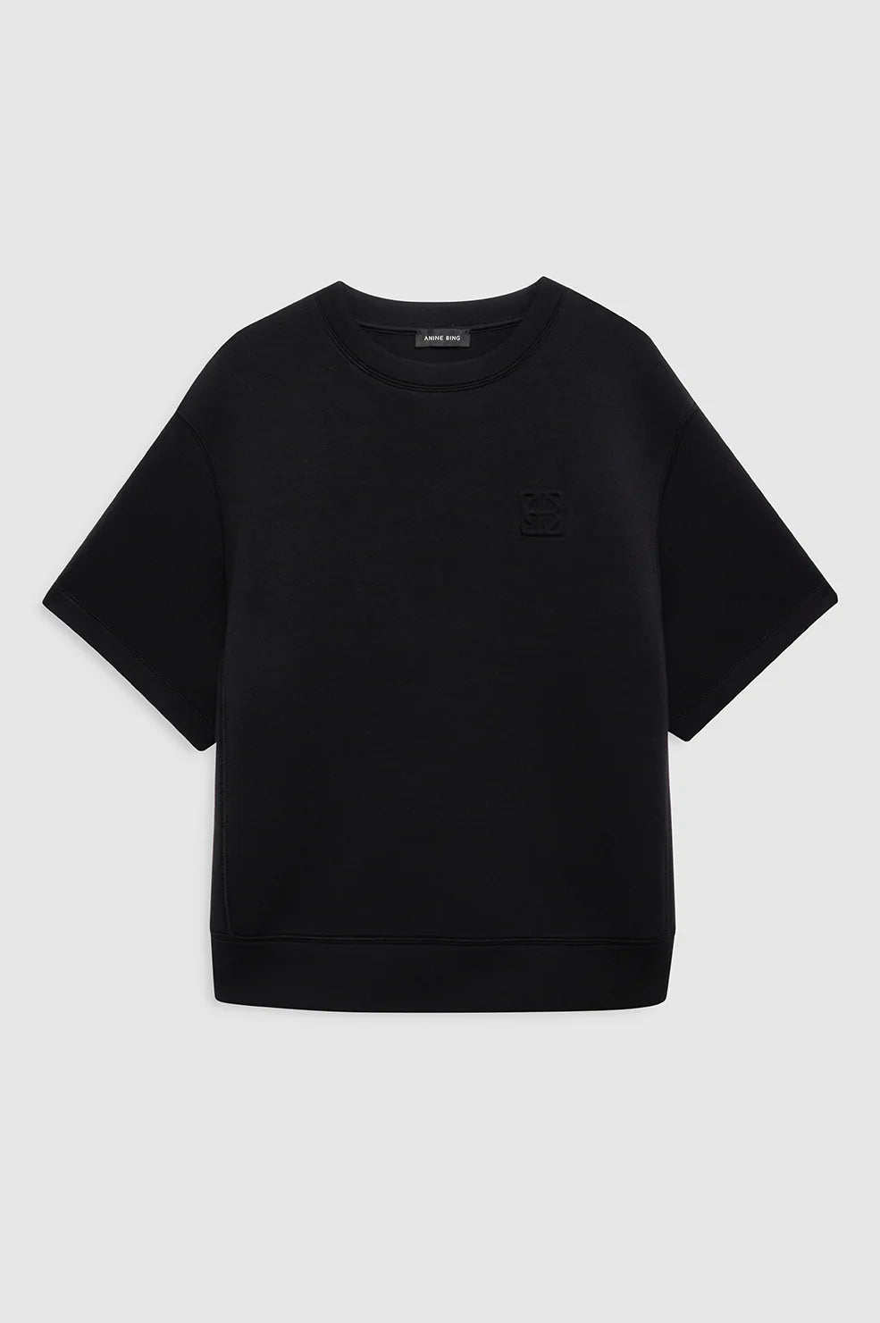 Jadon Sweatshirt Framed Monogram in Black