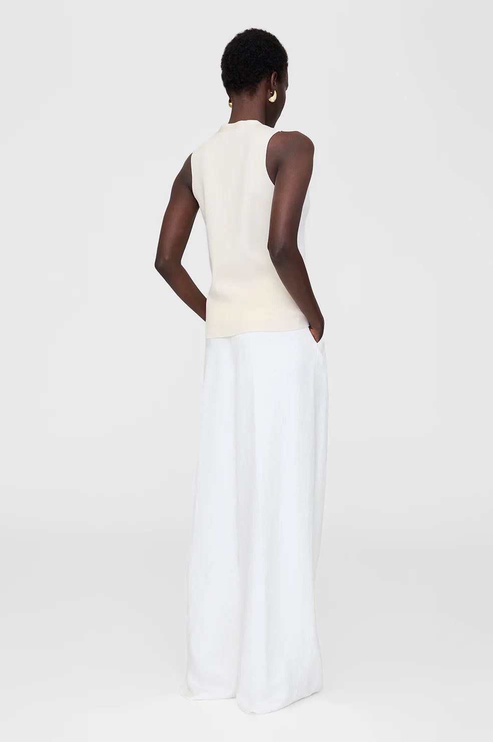 Lawrence Vest in Ivory