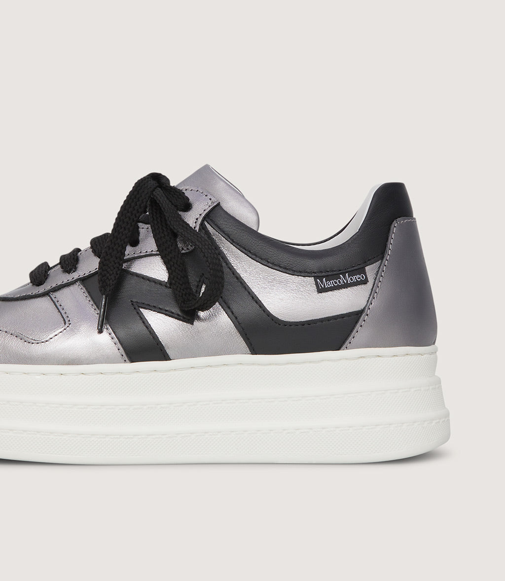 Madonna Sneakers in Silver/Black