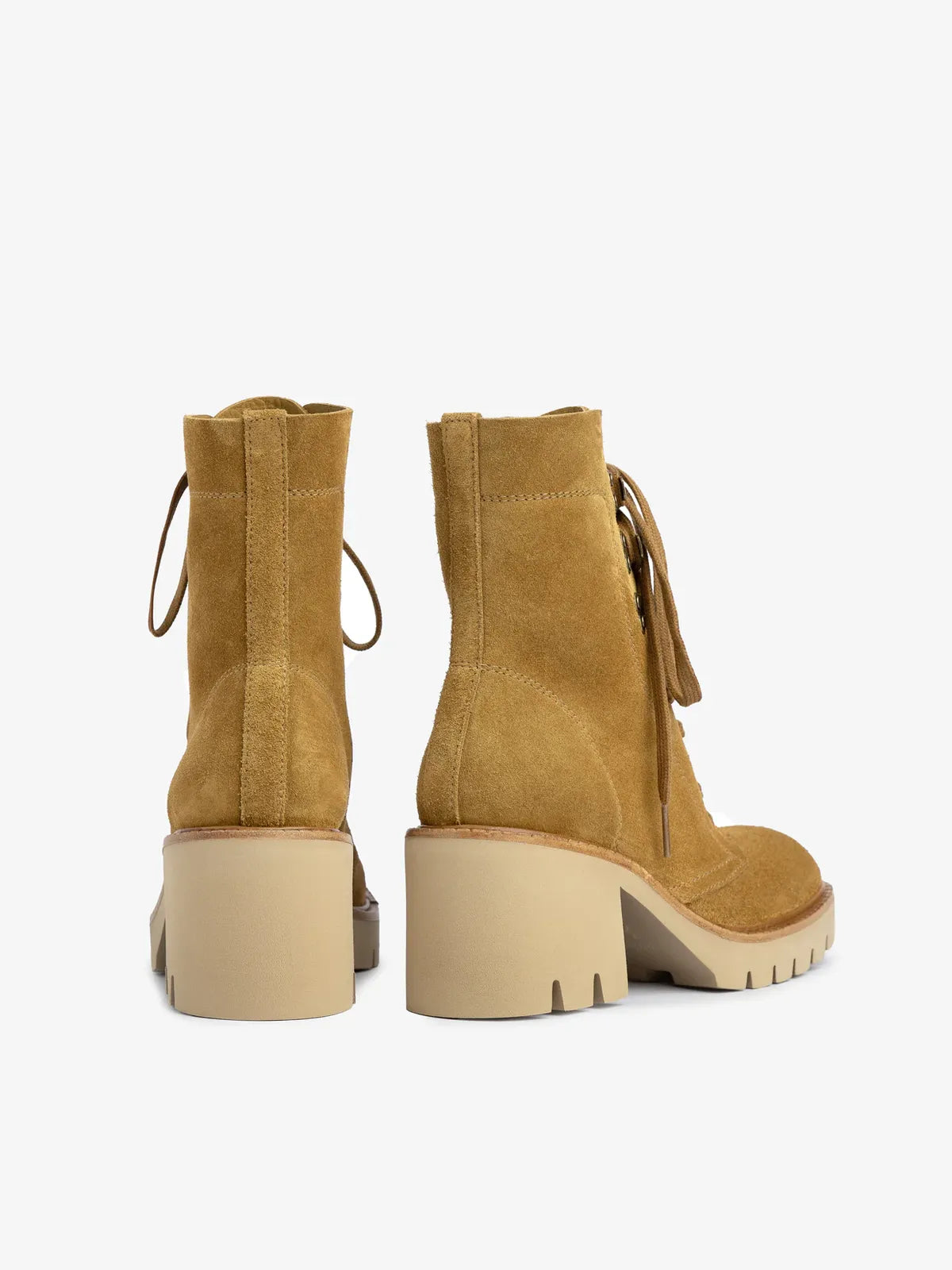 Zineta Lightweight Lace-Up Boot in Tan