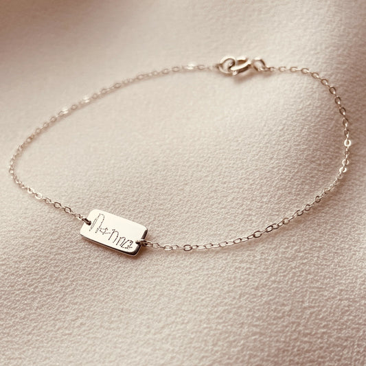 Landscape Slip Bracelet in Silver