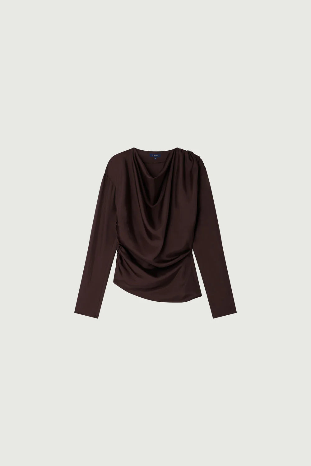 Fresia Silk Top in Prune