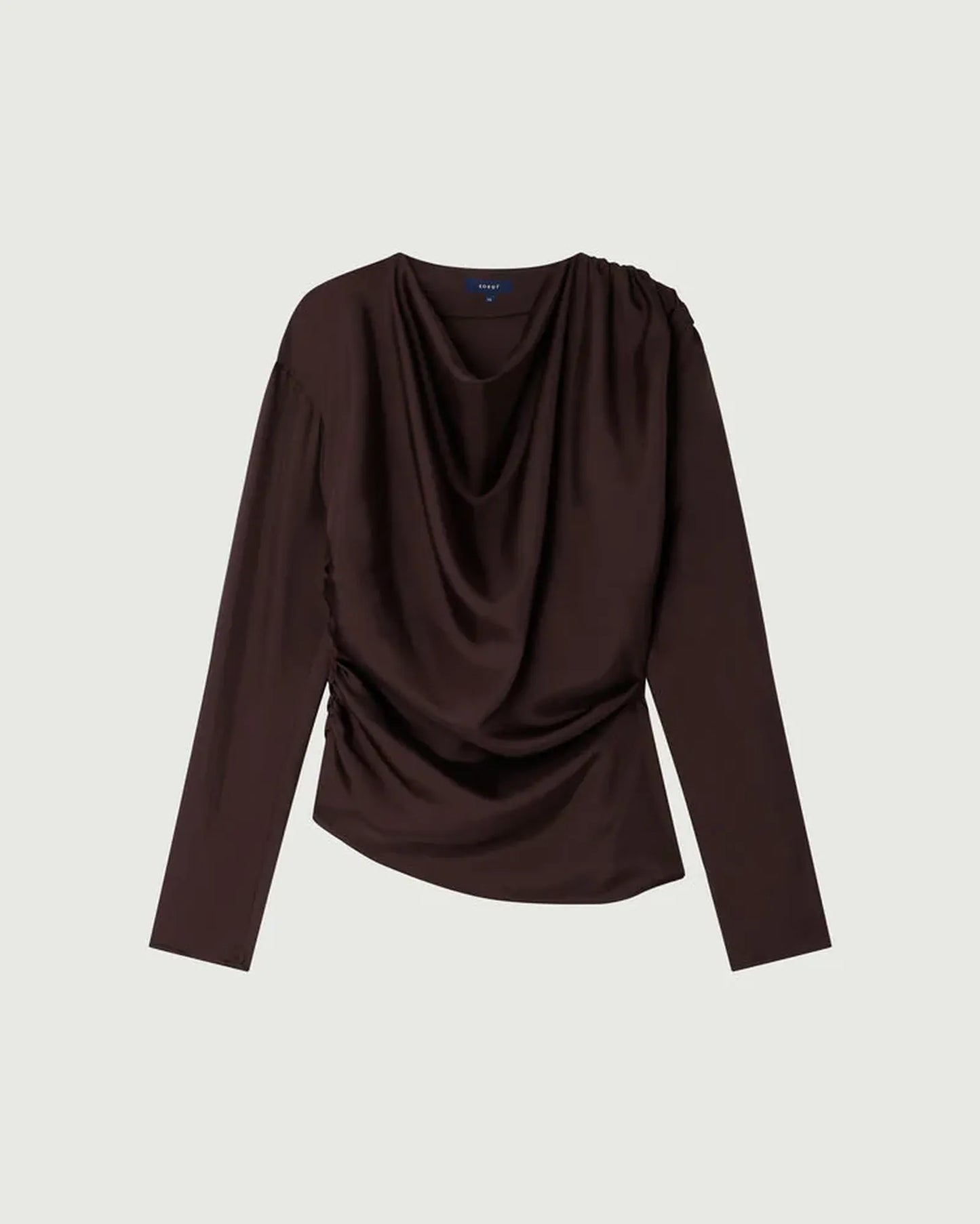 Fresia Silk Top in Prune
